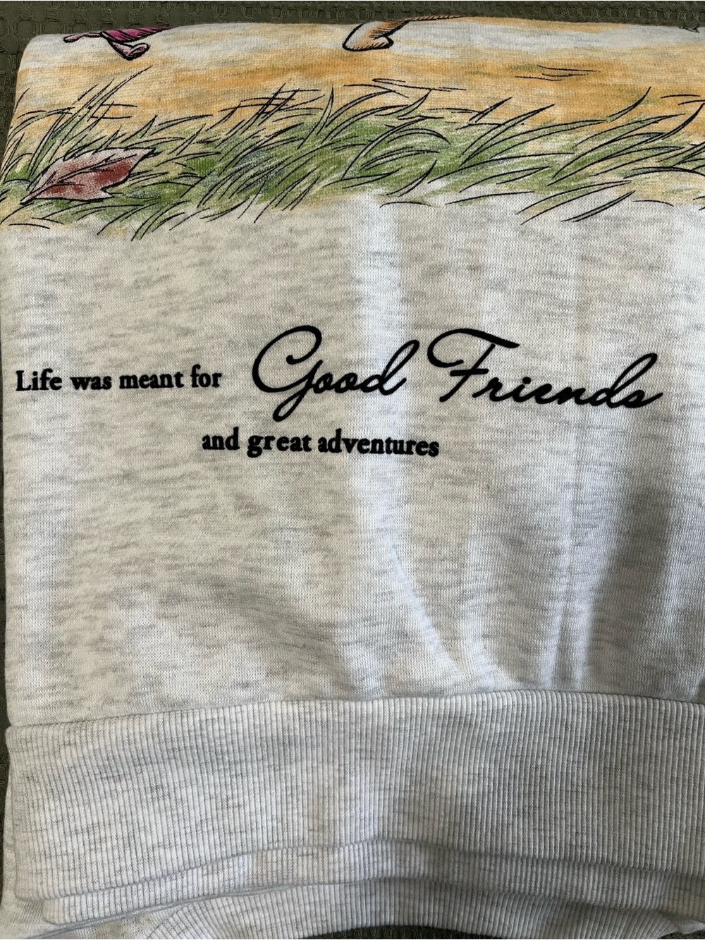 Light Gray Graphic Winnie the Pooh Crewneck Sweatshirt - Picture 6 of 11
